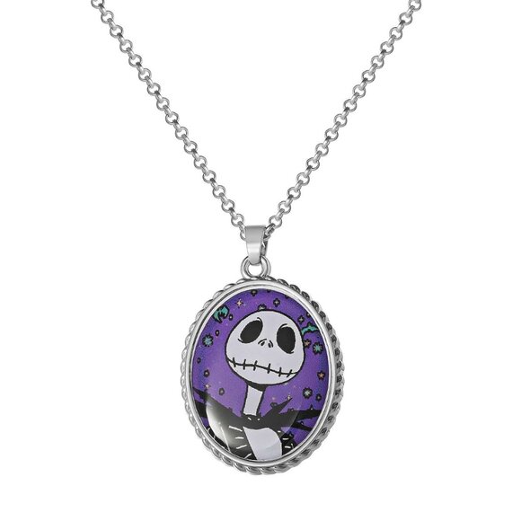 Nightmare Before Christmas Jack Pendant Necklace and Sally Stud Earring Set - Picture 4 of 6